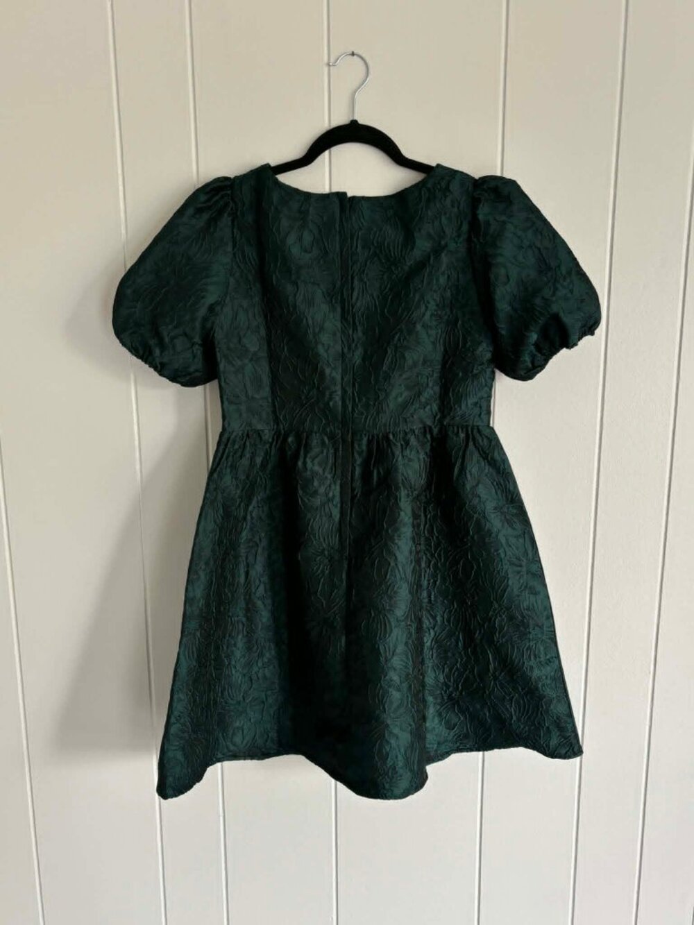 Disturbia NWT Green babydoll puffy sleeved dress - Picture 7 of 8
